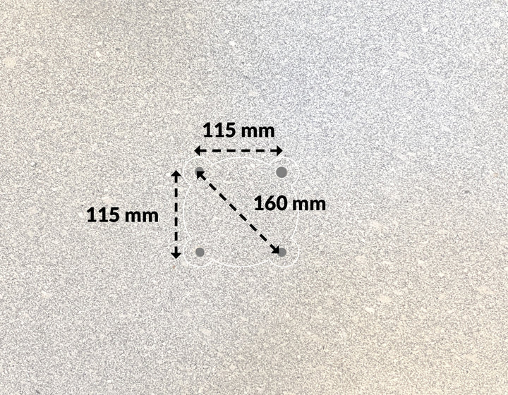 Parasol Base GRANITE – 120 kg w/ Wheels for Hanging Parasol