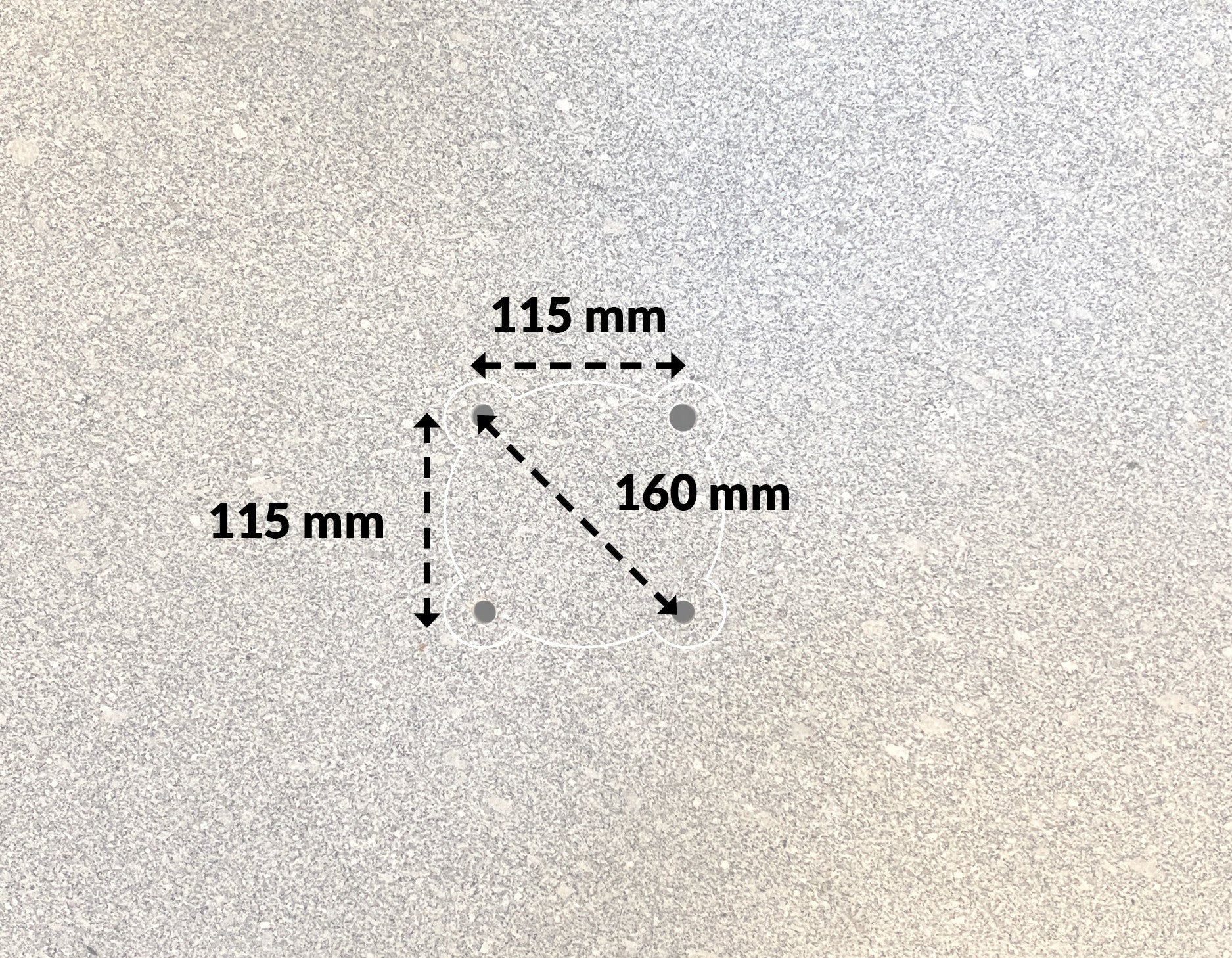 Parasol Base GRANITE – 90 kg w/ Wheels for Hanging Parasol