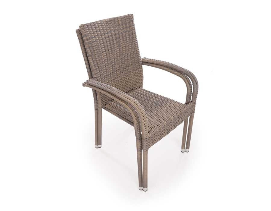 Luna Garden Furniture Set TEAK – 180 cm w/ Geneva DUSTY Chairs