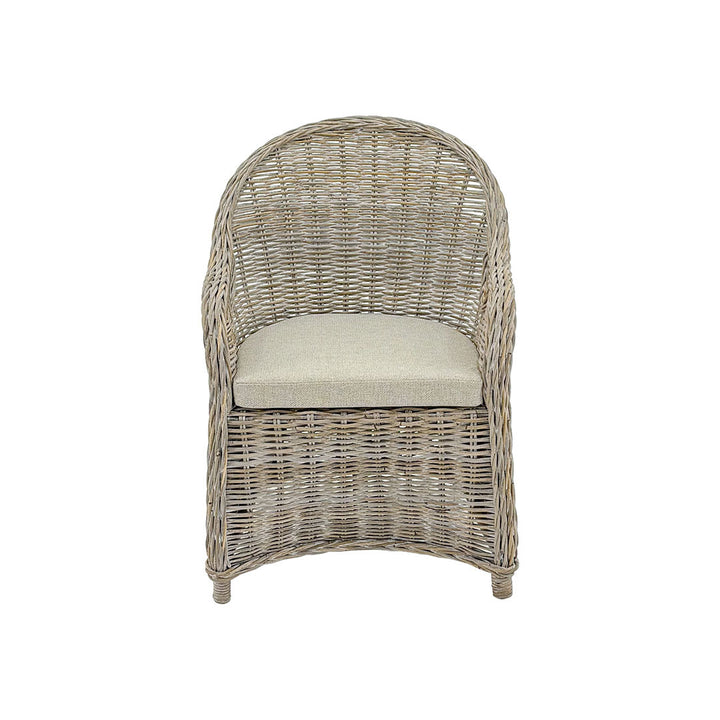 Mallorca Chair WHITE WASHED – incl. cushion