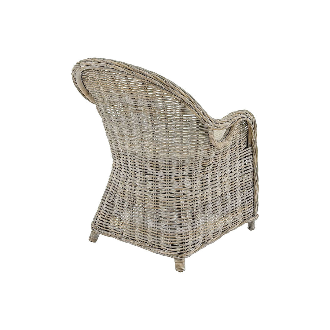 Mallorca Chair WHITE WASHED – incl. cushion