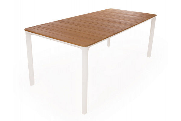 Ronja Garden Table – 90x200 cm - SAND/TEAK