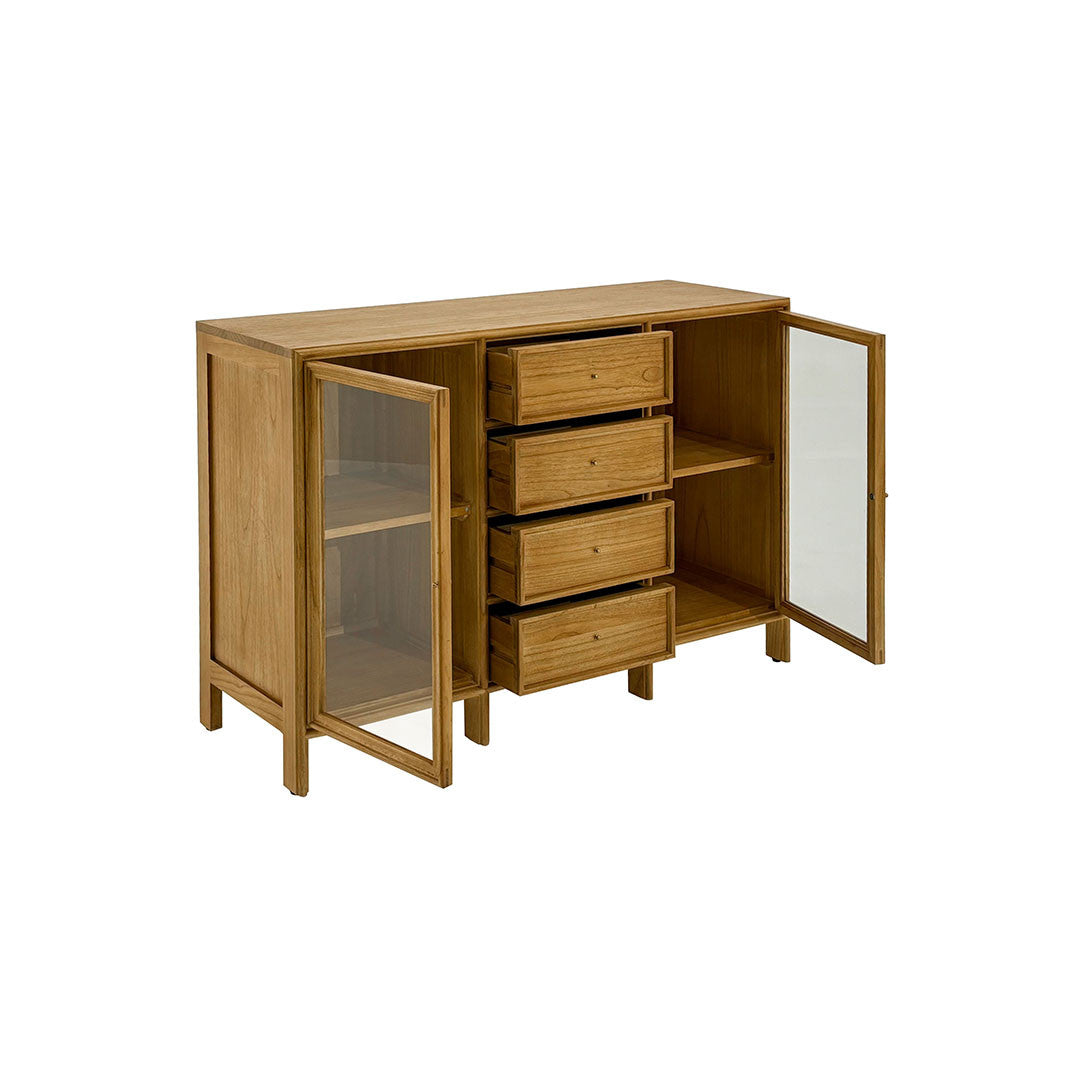 Wooden Cabinet – w/ Glass