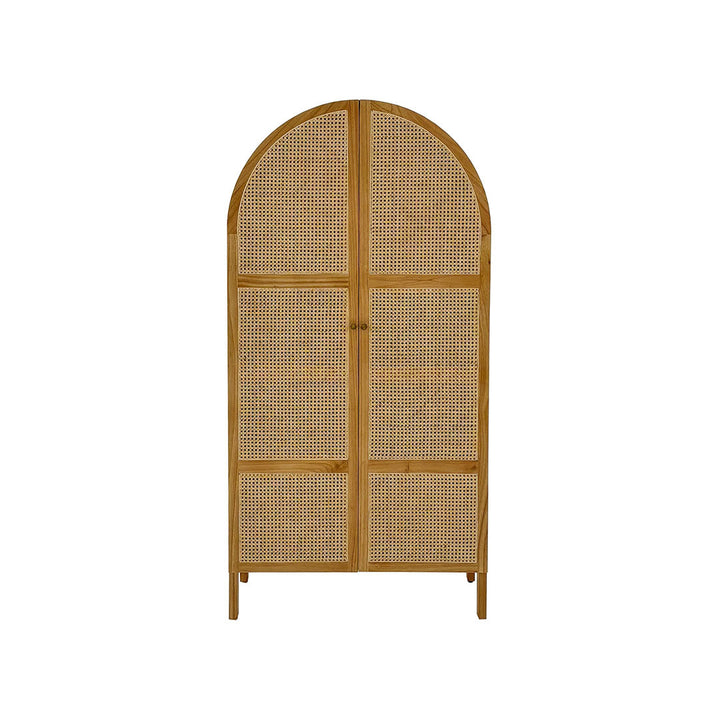 Batu Wardrobe – Double Doors w/ Rattan