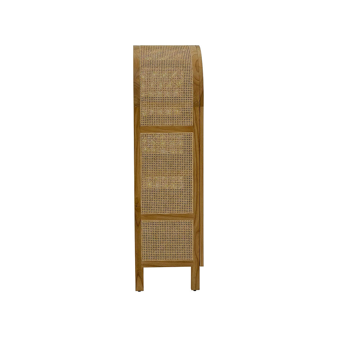 Batu Wardrobe – Double Doors w/ Rattan