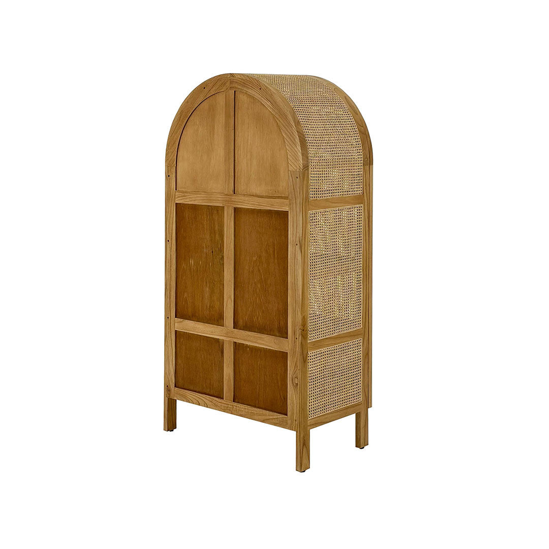 Batu Wardrobe – Double Doors w/ Rattan