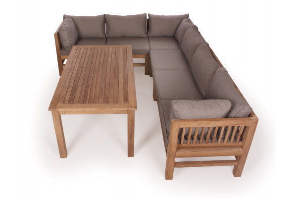 Colorado Dining Set SAND – incl. cushions