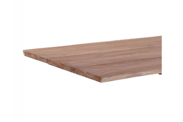 Mona Outdoor Table Top – 240x100 cm Core Teak, 3 Planks Natural Live Edges