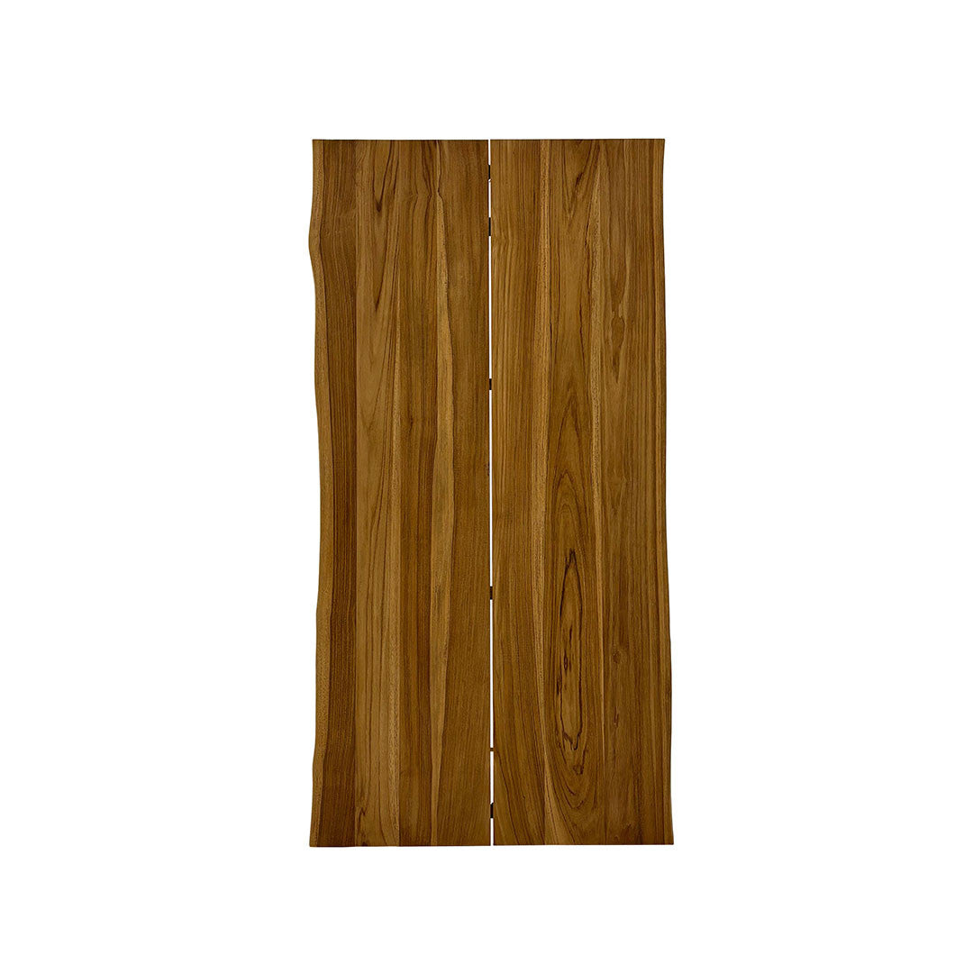 Dining Table Top – 160x80 cm Natural Edges Massive Wood (2 Planks, Live Edges)