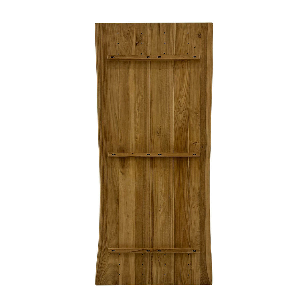 Dining Table Top – 200x90 cm Natural Edges Massive Wood (Glued in the Middle, Live Edges Without Gap)