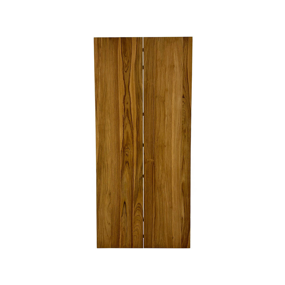 Dining Table Top – 200x90 cm Straight Edges Massive Wood (2 Planks with Gap in the Middle)