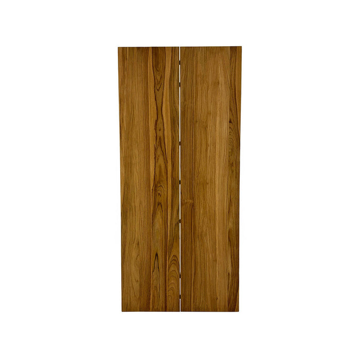 Dining Table Top – 200x90 cm Straight Edges Massive Wood (2 Planks with Gap in the Middle)
