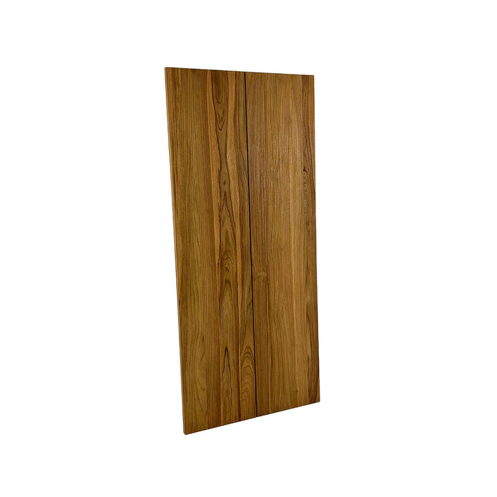 Dining Table Top – 200x90 cm Straight Edges Massive Wood (2 Planks with Gap in the Middle)