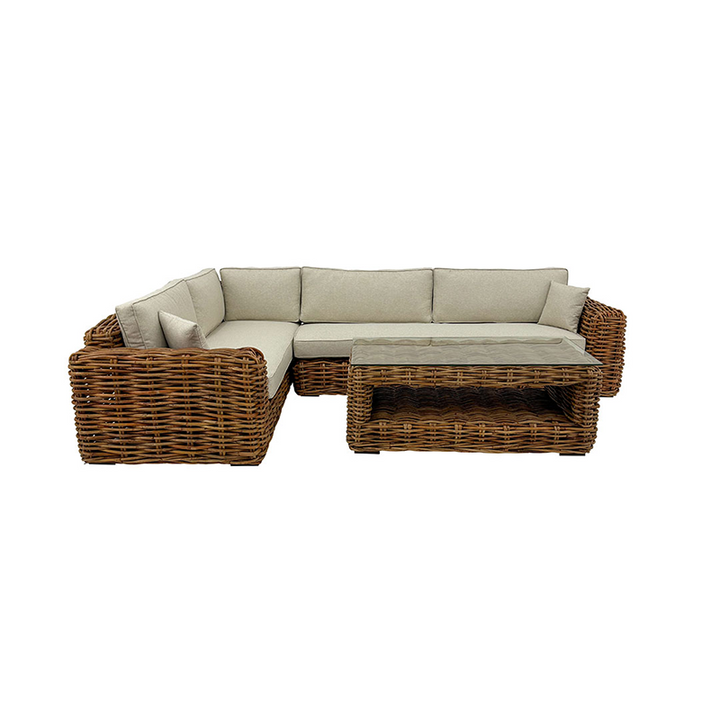 Nuru Lounge Sofa Set – RIGHT Corner Rattan