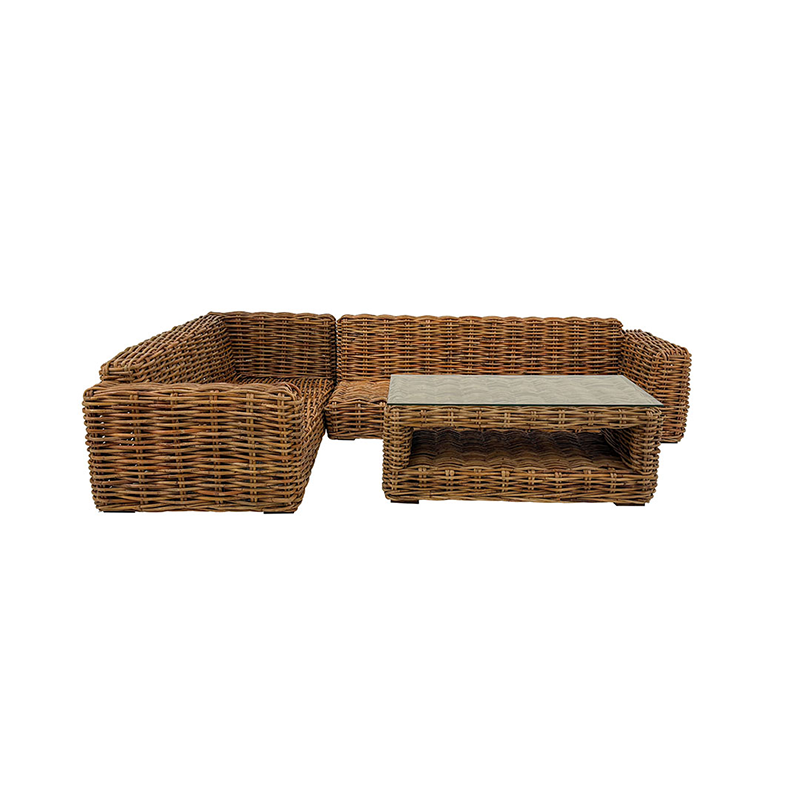 Nuru Lounge Sofa Set – RIGHT Corner Rattan
