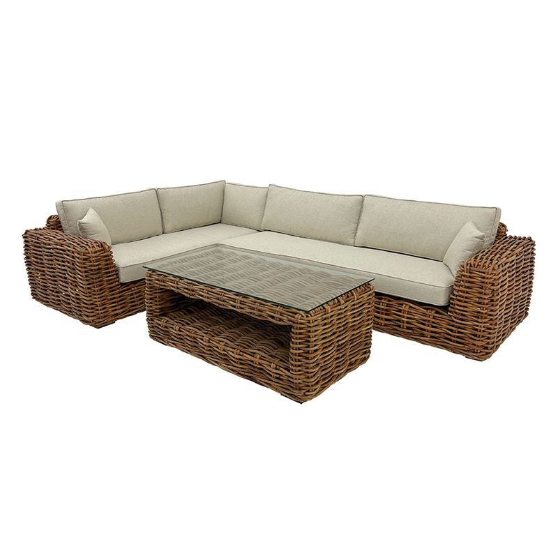 Nuru Lounge Sofa Set – RIGHT Corner Rattan
