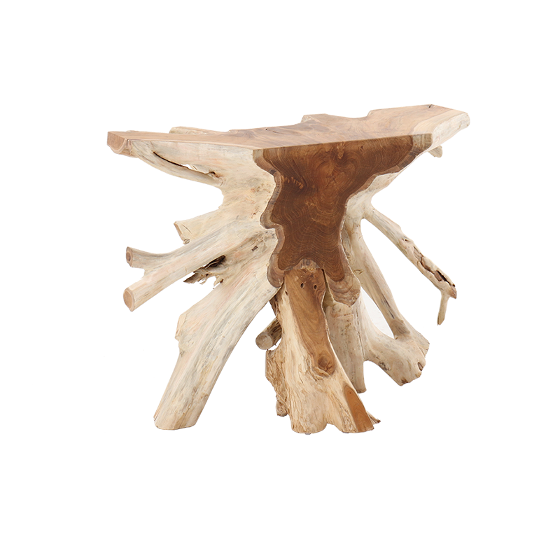 Console Table FLOWER – 120-130 cm TEAK ROOT