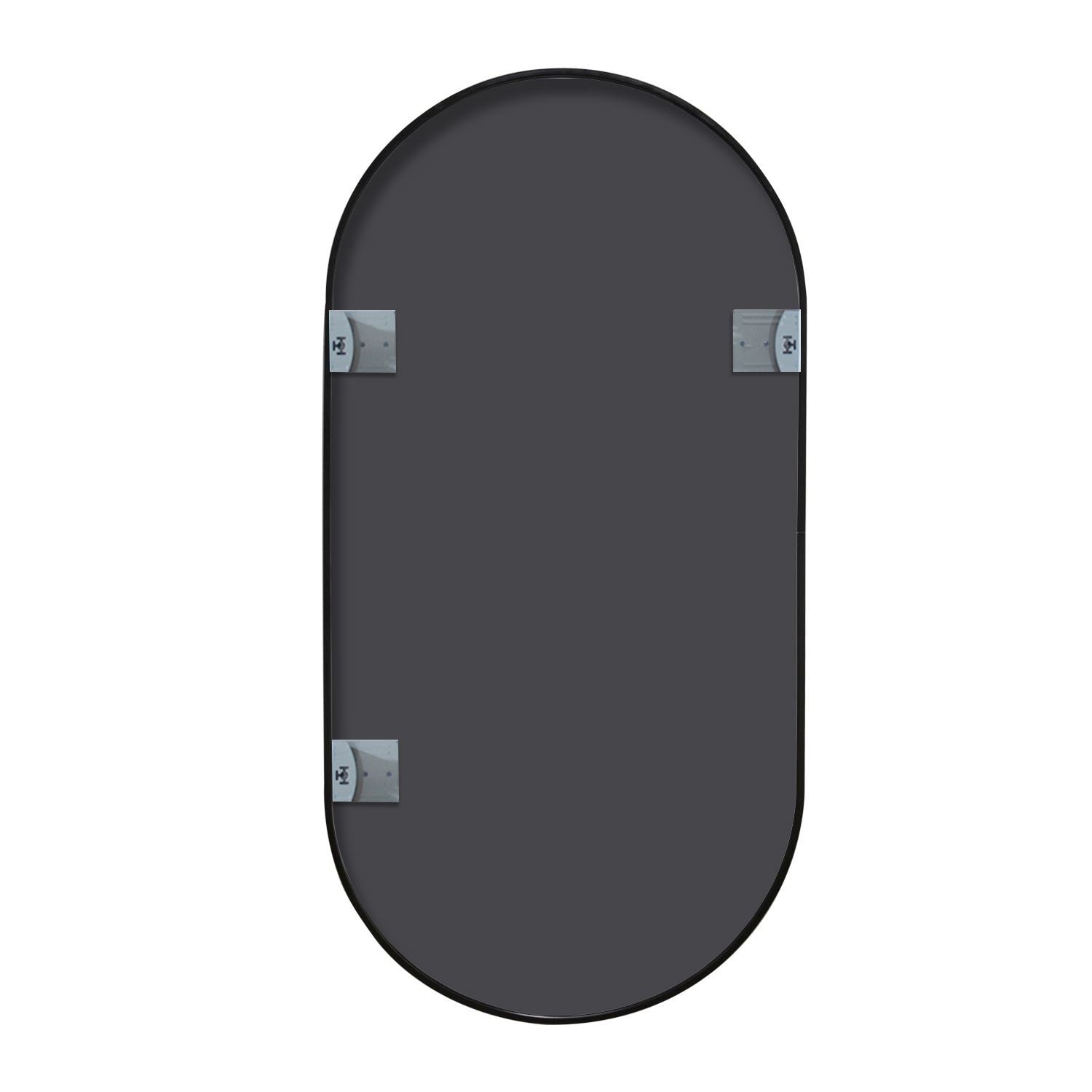 Callisto Mirror OVAL BLACK – 70x130 cm