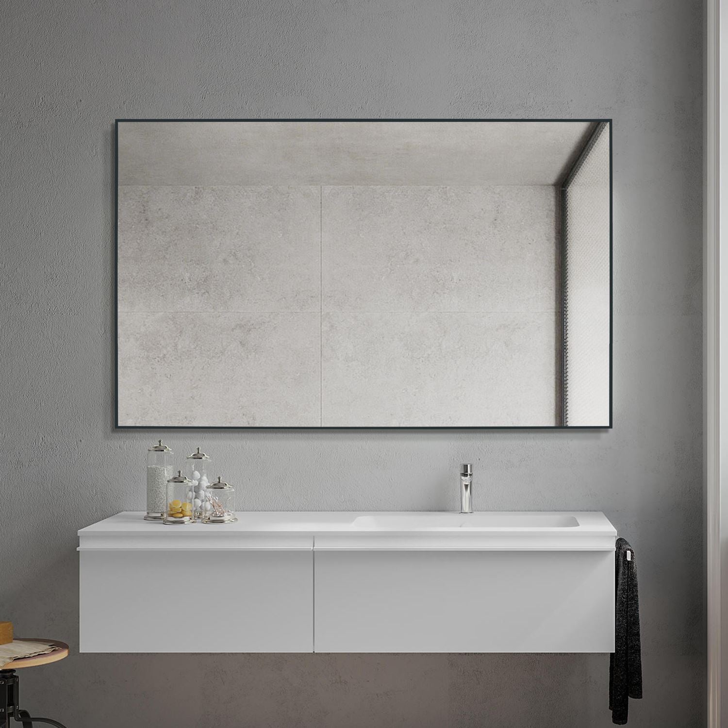 Triton Mirror BLACK – 90x150 cm