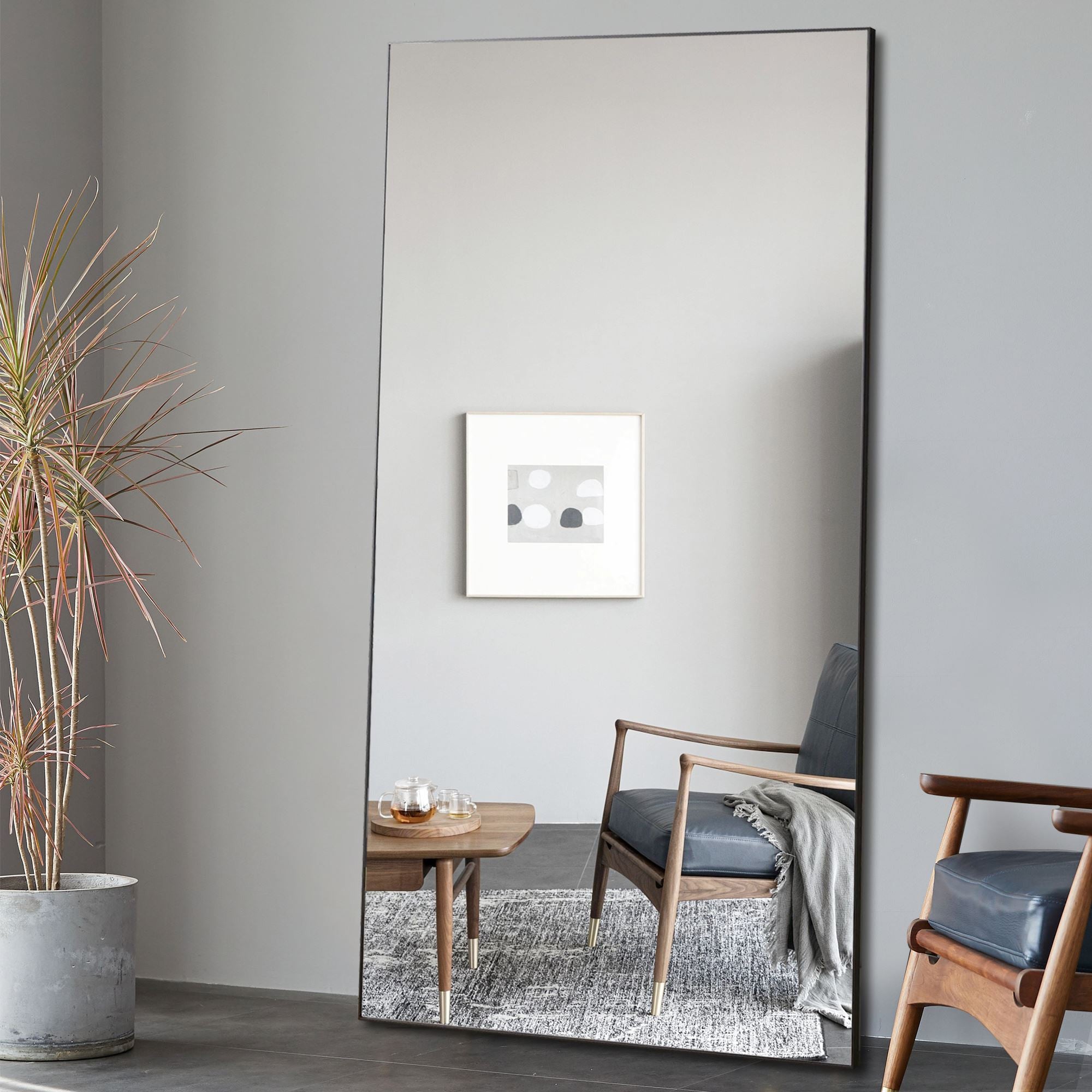 Miranda Mirror BLACK – 90x180 cm