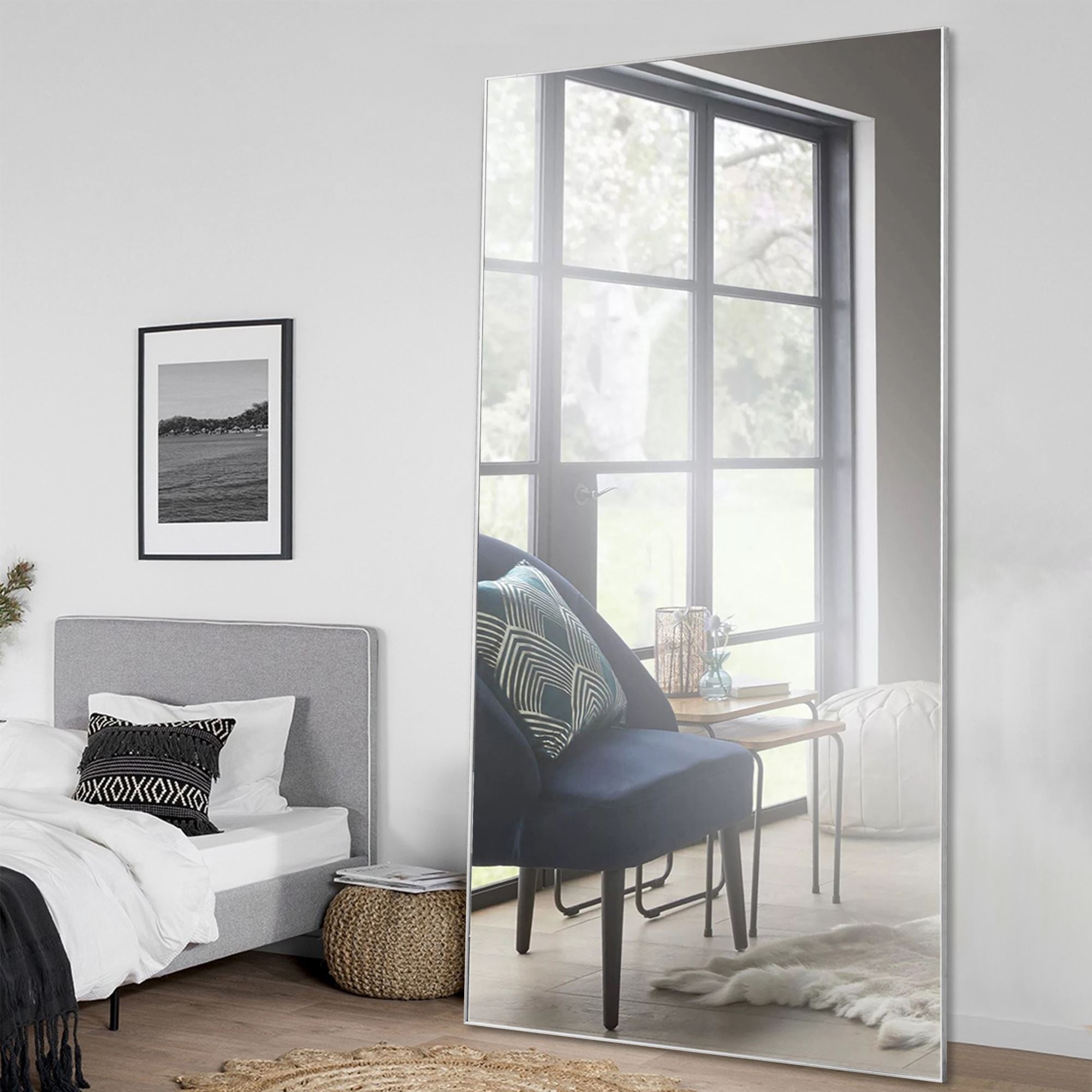 Miranda Mirror BRUSHED ALUMINIUM – 100x200 cm