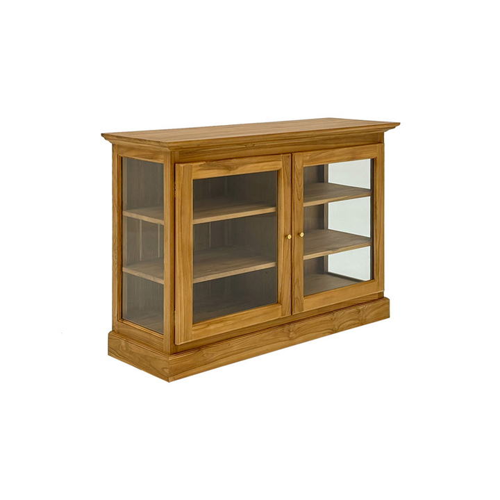 Oliver Display Cabinet – Low AMBER BROWN