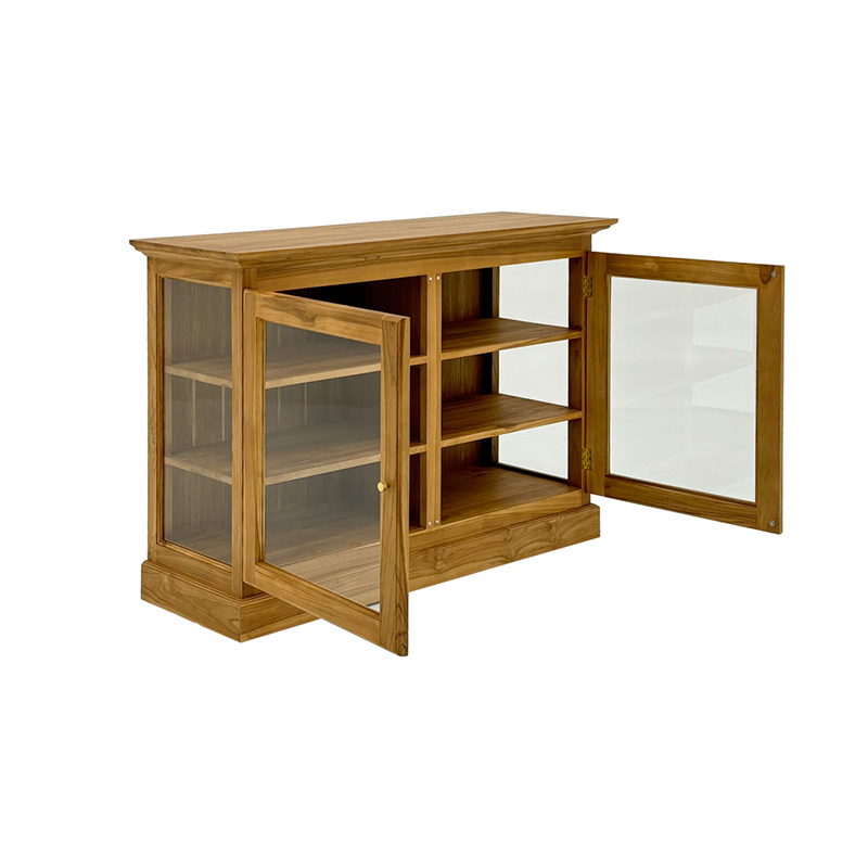 Oliver Display Cabinet – Low AMBER BROWN