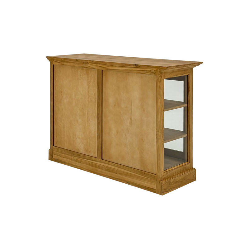 Oliver Display Cabinet – Low AMBER BROWN