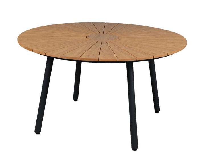 DaneLine Adam Garden Table GREY NONWOOD – Ø130 cm