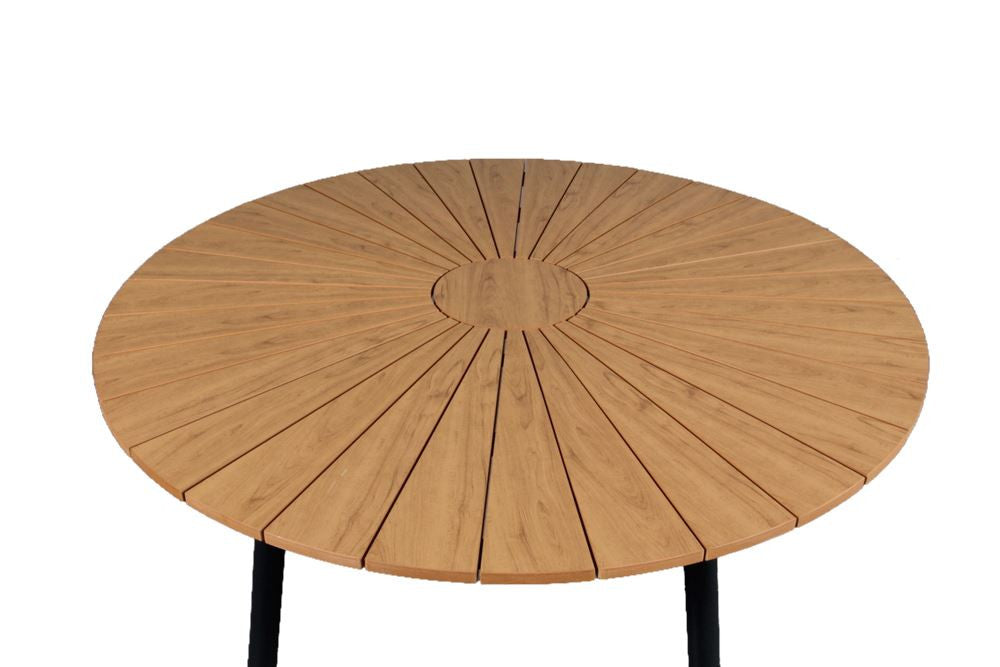 DaneLine Adam Garden Table GREY NONWOOD – Ø130 cm