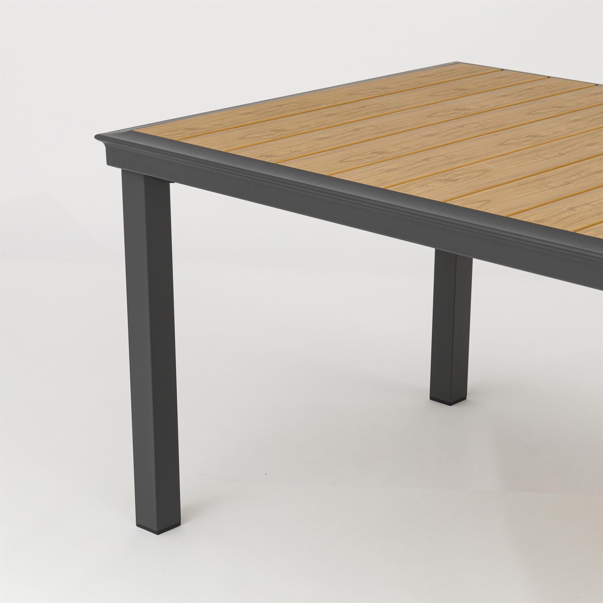 DaneLine Adam Garden Table GREY NONWOOD – 102x216 cm