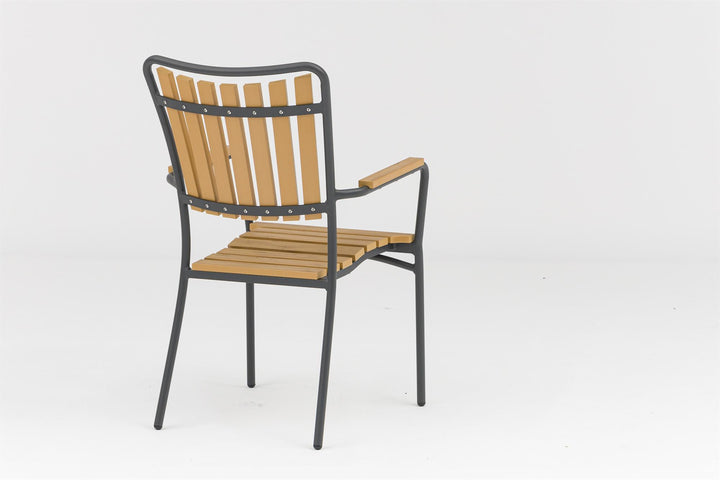 DaneLine Adam Stacking Chair GREY NONWOOD