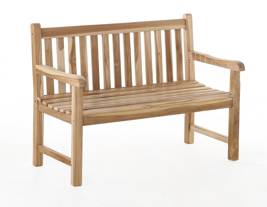 Solo Bench CLASSIC TEAK – 2 Seater - 120 cm