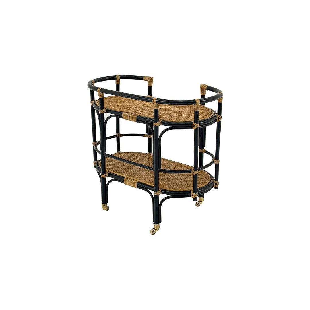 Daisy Oval Trolley - Black Colour