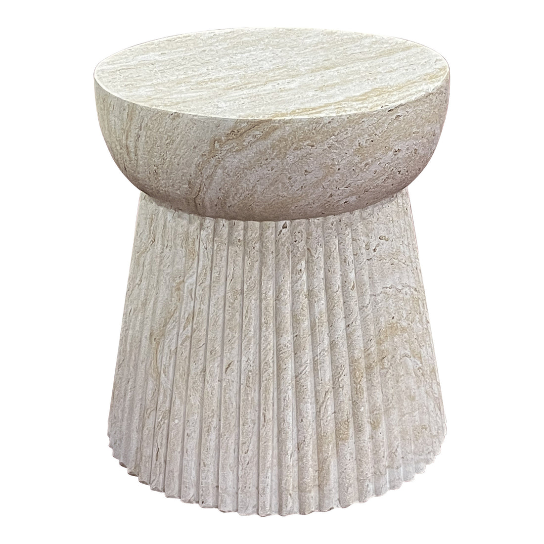Bolette Side Table - Side Table, Fiberclay, Natural, Ø47.5x41 cm