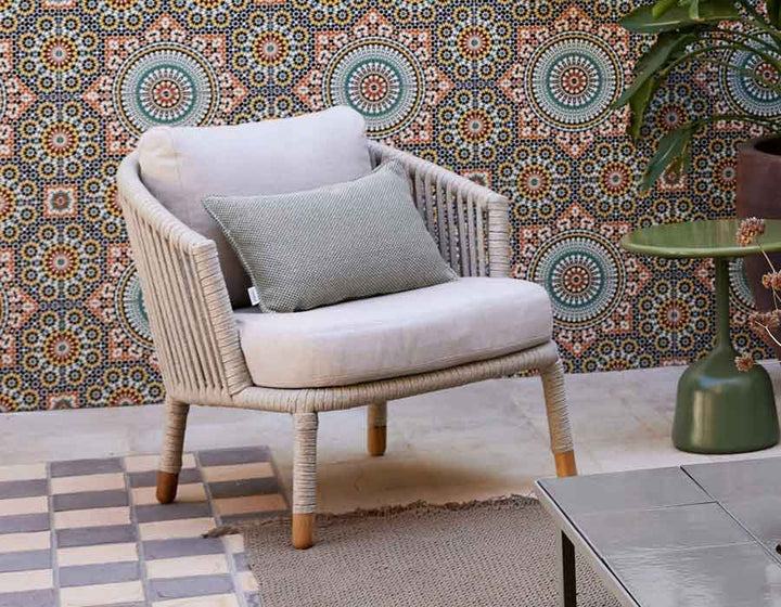 Cane-line Moments Lounge Chair SAND – incl. True AirTouch Cushion Set