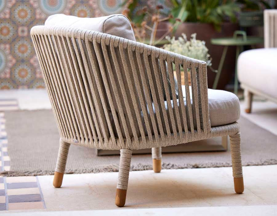 Cane-line Moments Lounge Chair SAND – incl. True AirTouch Cushion Set