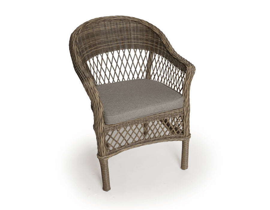 Valencia Garden Furniture Set BROWN – Table 90x165 cm w/ 4 Chairs
