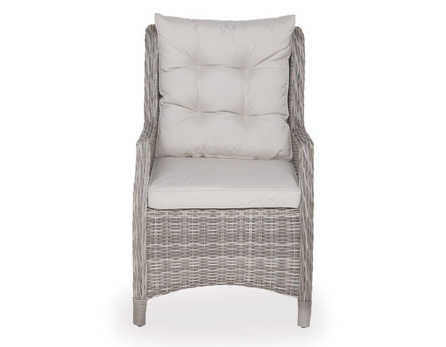 Rio Garden Furniture Set LIGHT GREY - w/ 6 Lounge Chairs