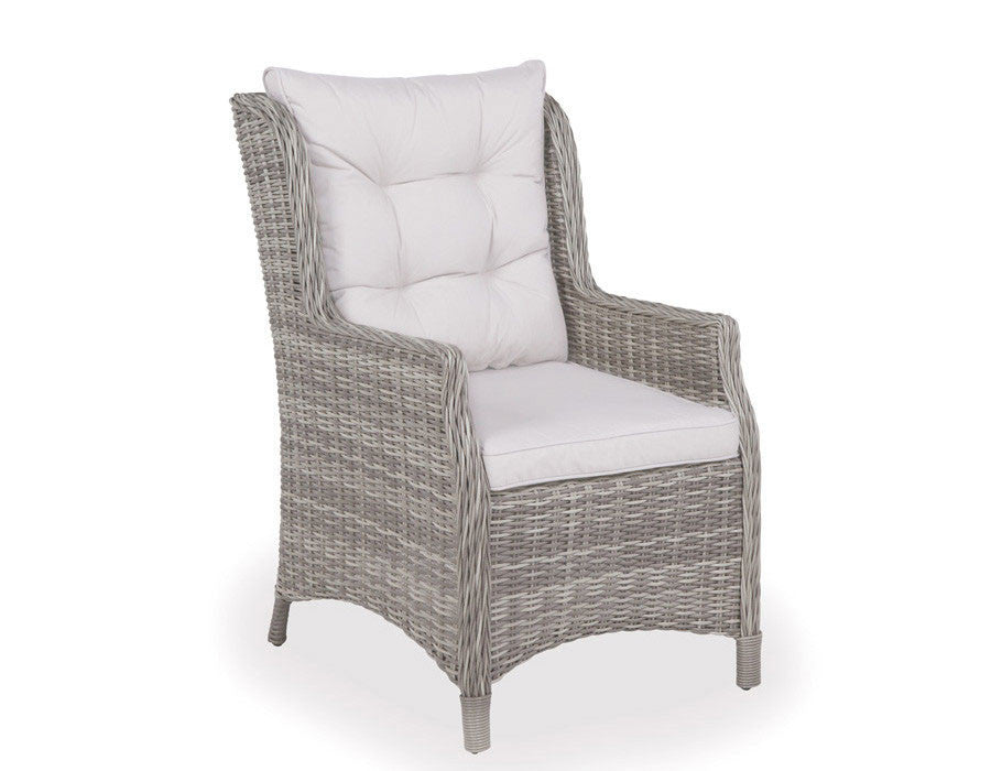 Rio Garden Furniture Set LIGHT GREY - w/ 6 Lounge Chairs