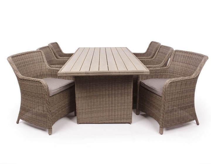 Rio Garden Furniture Set DUSTY - w/6 Dining Chairs