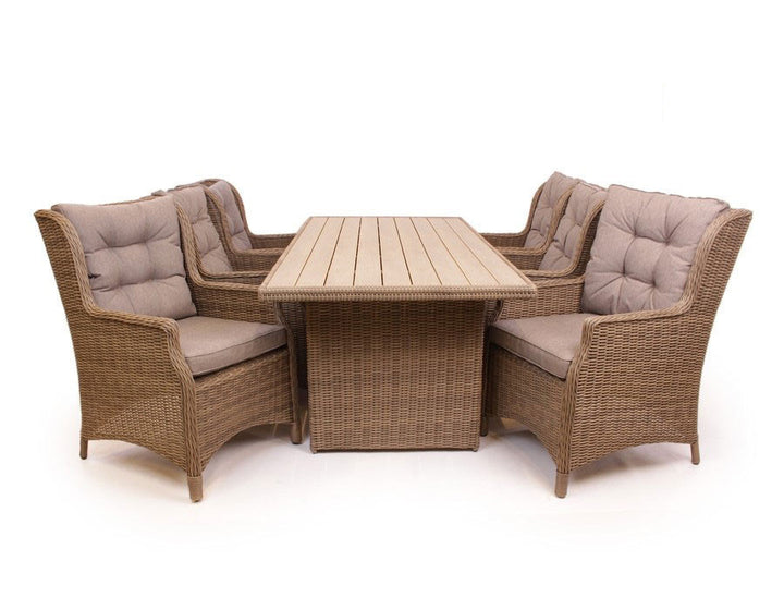 Rio Garden Furniture Set DUSTY - w/6 Lounge Chairs
