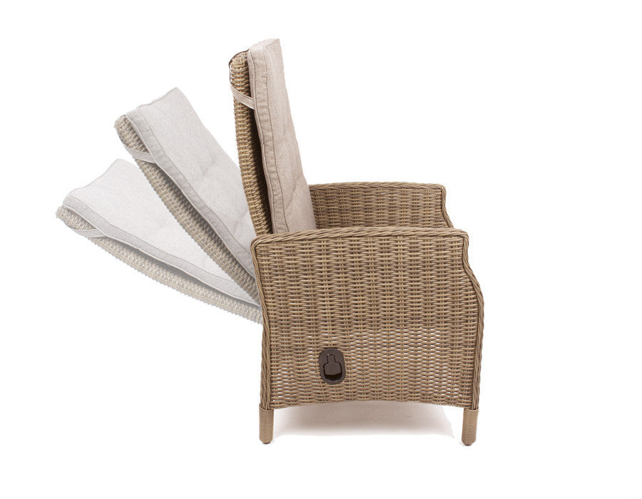 Rio dusty garden set w/4 chairs - Ø 130 cm