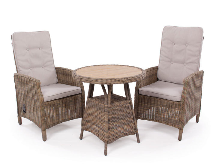 Rio Café Set DUSTY - w/2 Reclining Chairs