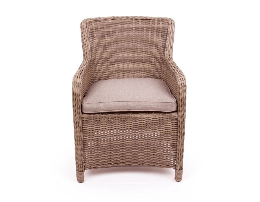 Rio Garden Set DUSTY - w/ 4 dining chairs and 130 cm table