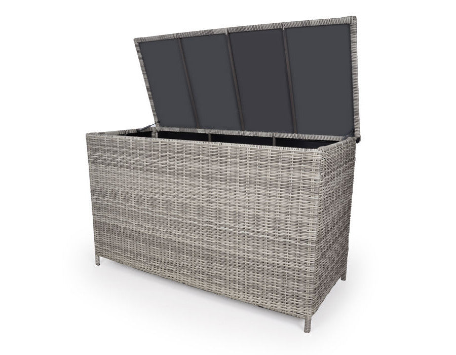 Tala Cushion Box LARGE – Light Grey Wicker – 160x97x80 cm