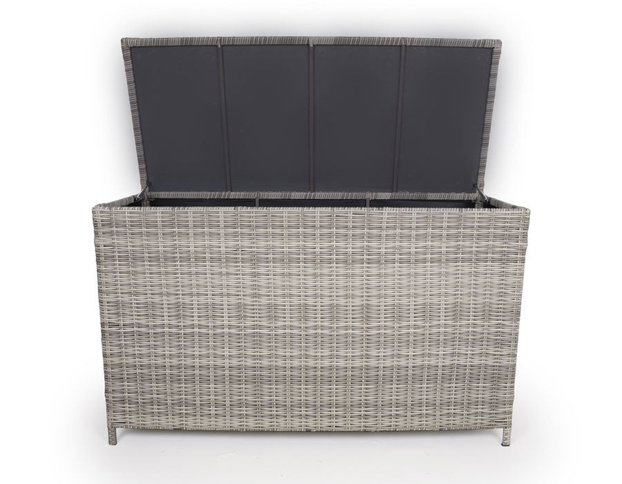 Tala Cushion Box LARGE – Light Grey Wicker – 160x97x80 cm