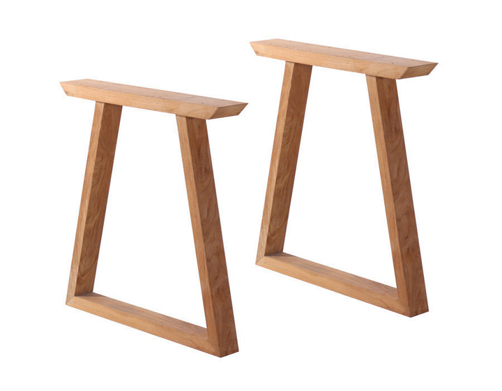 Milo Tabletop 90x200 cm + teak table legs Trapezoid
