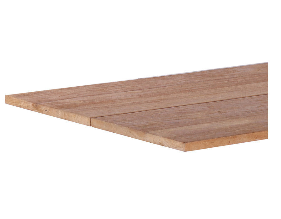 Milo Tabletop 90x200 cm + teak table legs, slanted legs