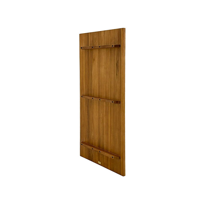 Elena 2 planks table top straight edges - 160 x 80 cm with X legs